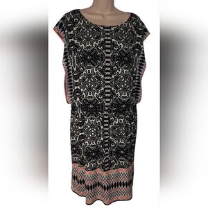 London Style Black and White Dress